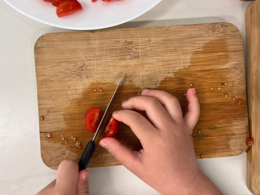 Tomaten schneiden